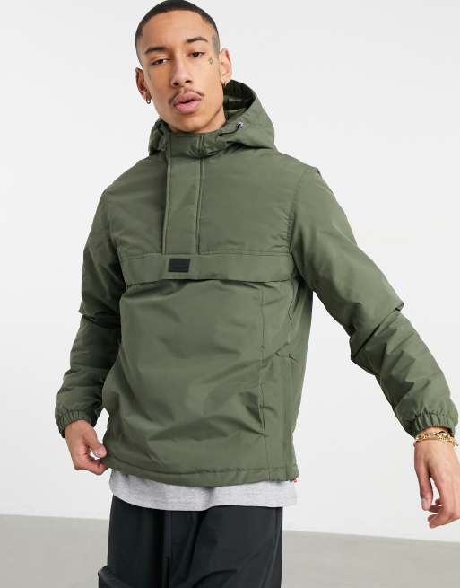 Khaki pullover jacket sale