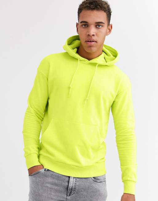 Mens neon sale yellow hoodie