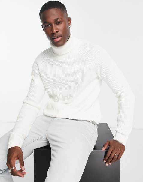 White polo hotsell neck sweater