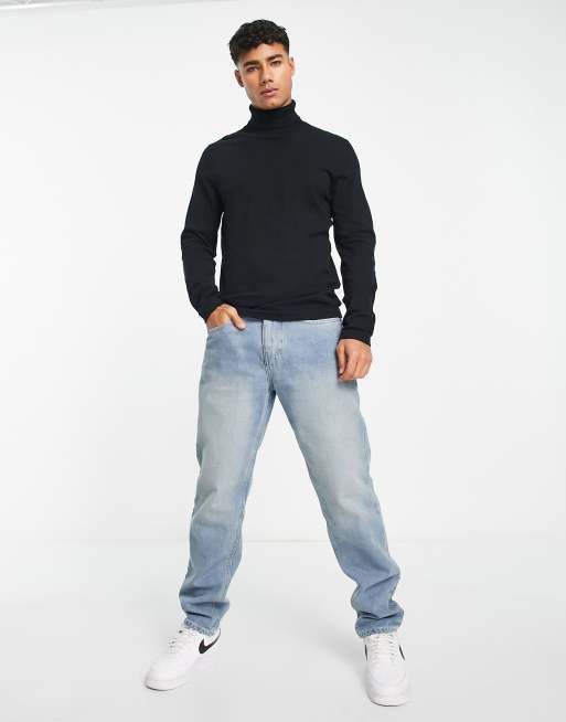 Mens roll neck hot sale jumper zara