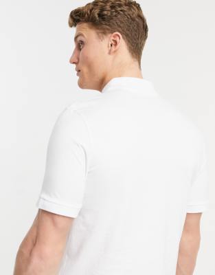 white round neck polo