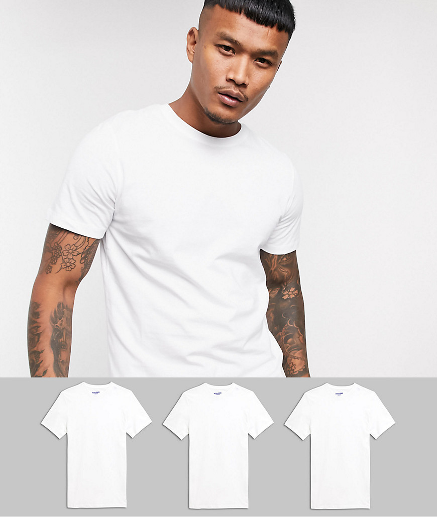 Jack & Jones Originals - Set van 3 T-shirts in wit