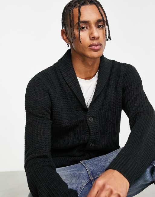 Black 2024 shawl cardigan