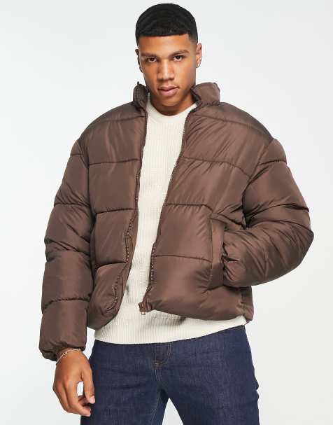 black mens bubble coat