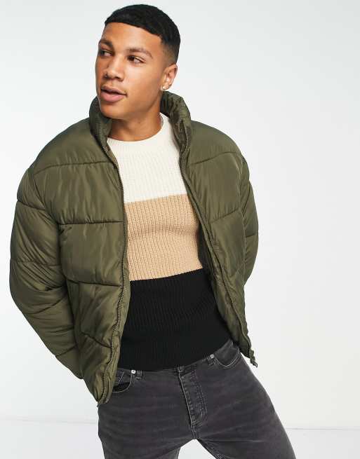 Jack and jones store bomber puffer jacket