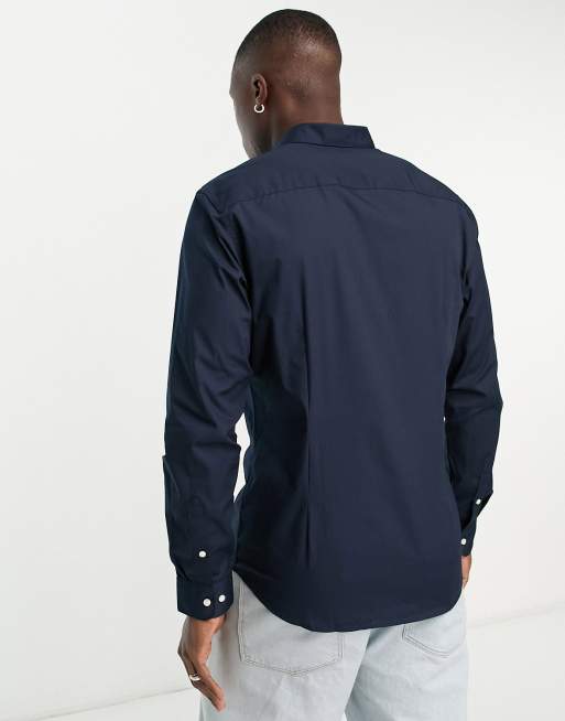 Jack & Jones Originals smart shirt in navy , 4 of 4