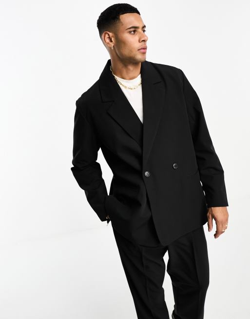 Jack & Jones - Originals - Sort oversized habitjakke 