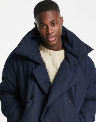 single breasted puffer coat