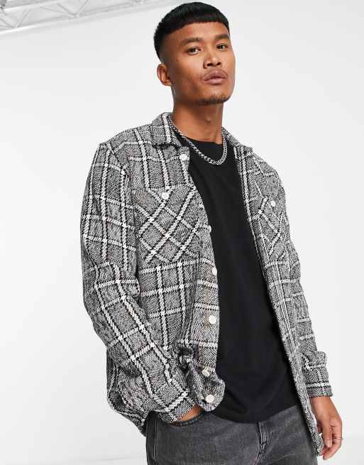 Jack & Jones Originals - Surchemise à carreaux - Noir