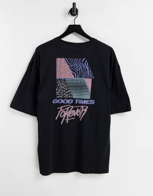 Oversized T Shirt Med Tryck