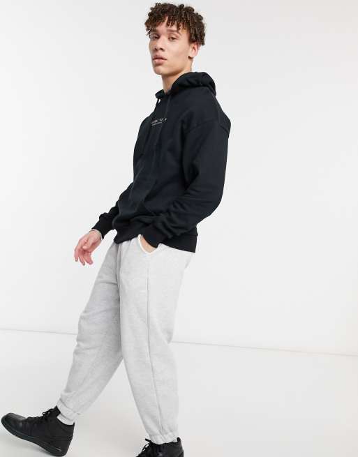 Jack & Jones Originals - Sweat à capuche oversize avec imprimé montagne au dos - Noir, 4 de 4