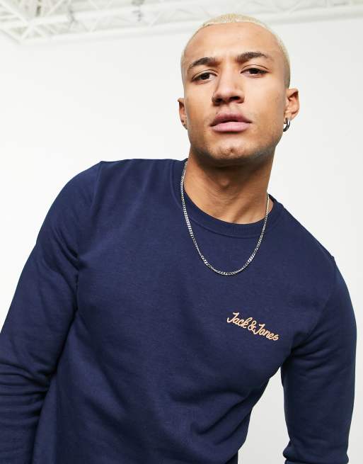 Sweat jack and jones bleu marine new arrivals