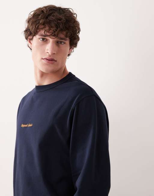 Jack & Jones - Originals - Sweat-shirt à logo - Bleu marine, 4 de 5