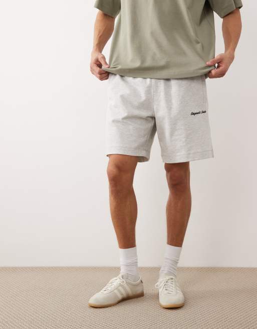 Jack & Jones - Originals - Sweatshort met logo in grijs, 3 van 5