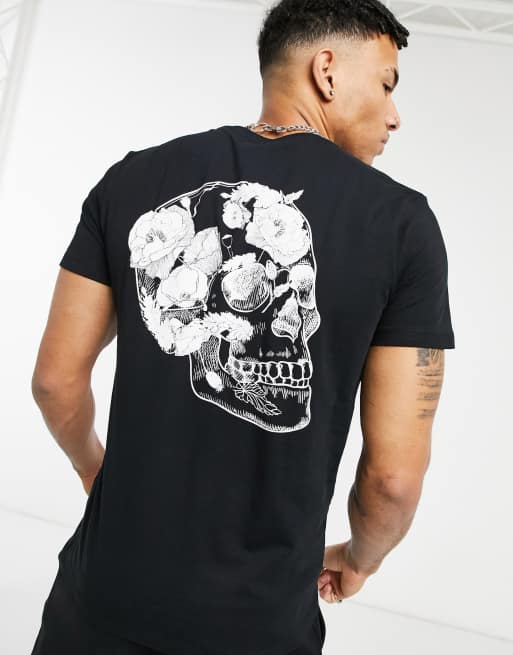 Jack Jones Originals T shirt imprim t te de mort dans le