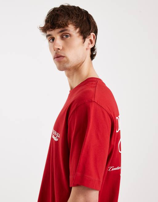Jack & Jones - Originals - T-shirt à logo au dos - Rouge, 4 de 5