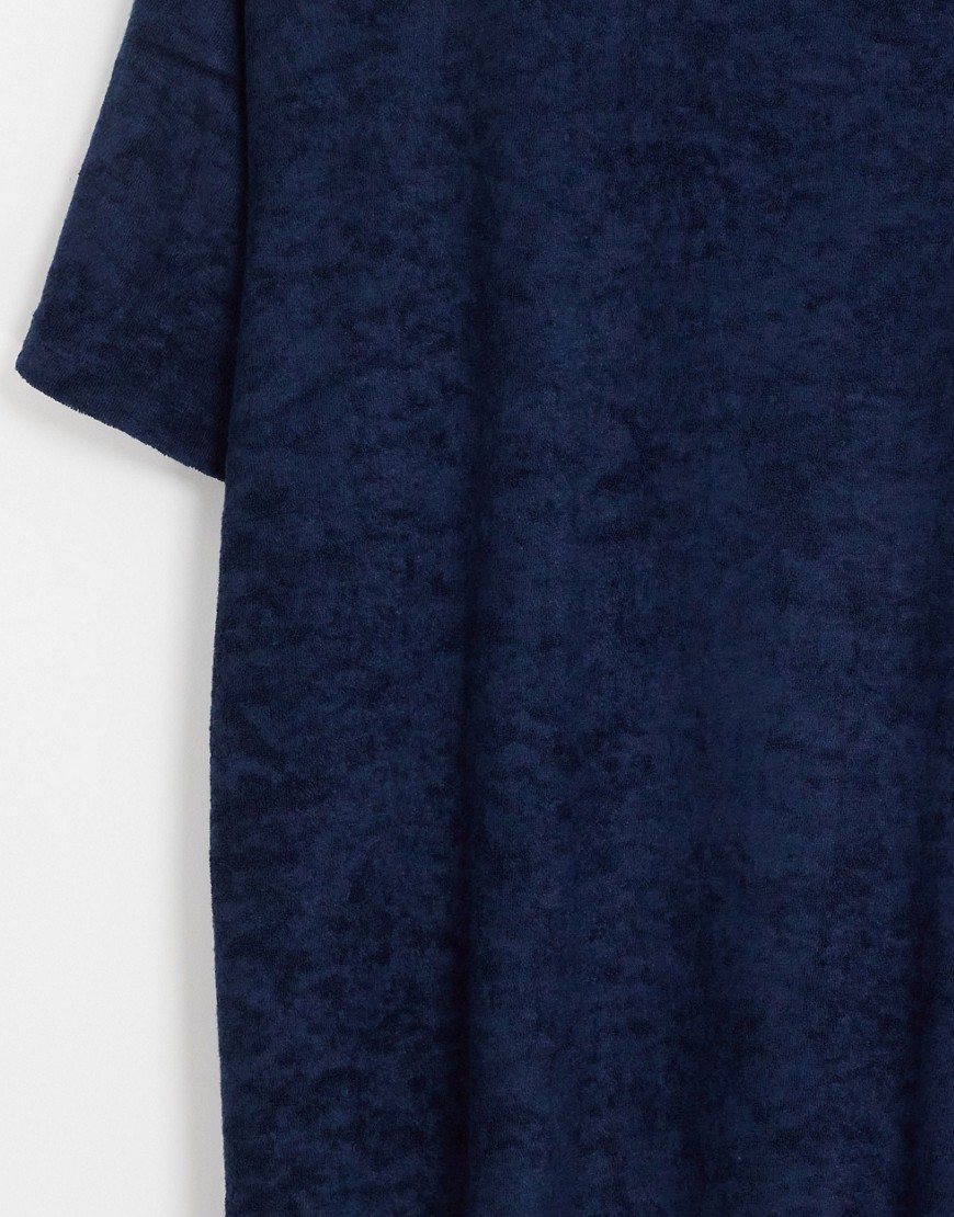 T-shirt blu navy in spugna con stampa di palme - Jack&Jones T-shirt donna  - immagine3