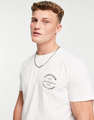 Jack & Jones Originals t-shirt in with logo in white