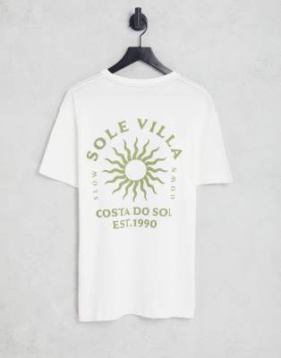 T-shirt bleu brodé Jack & Jones | Destock Jeans