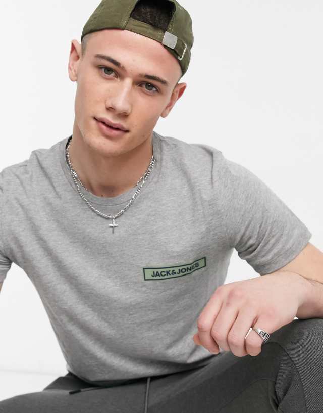 Jack & Jones Originals t-shirt with small logo gray