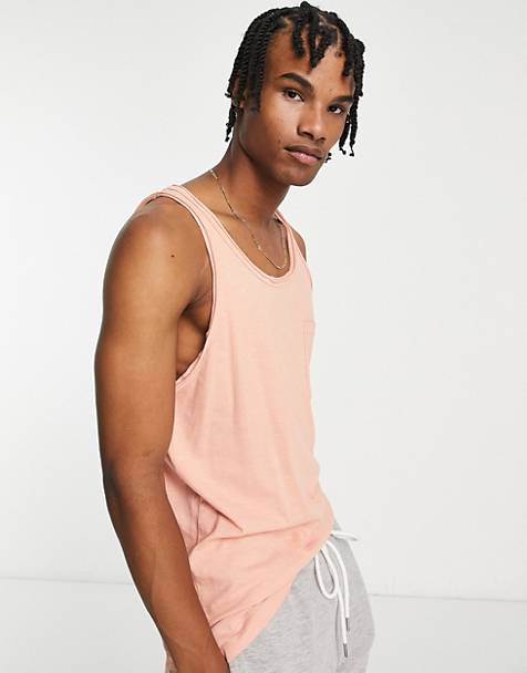 ASOS Herren Kleidung Tops & Shirts Tops AO DEIGN muscle fit crop top in rib and square neck in 