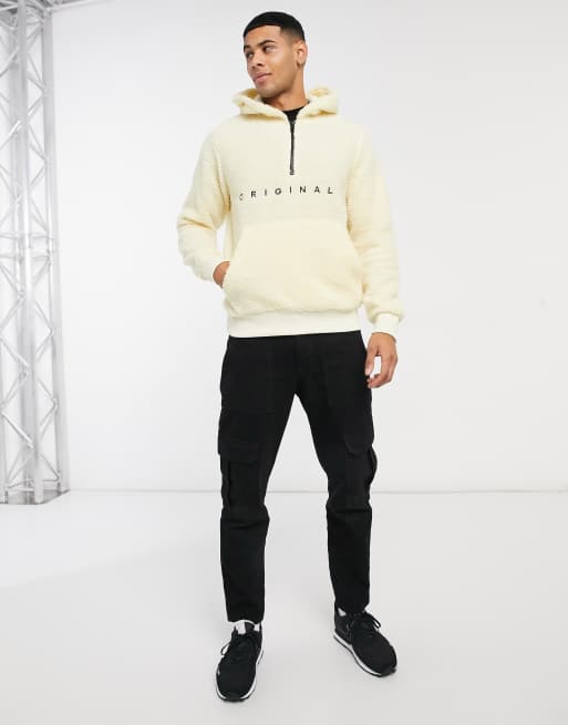 Jack & Jones®  VESTERBRO LOOSE FIT TEDDY HOODIE