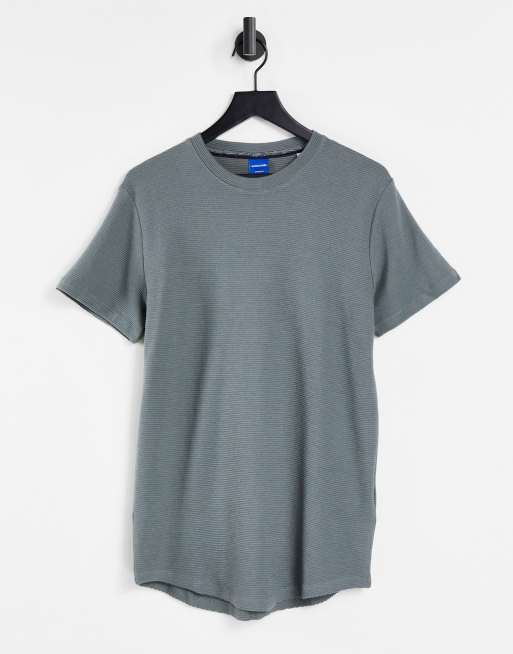 Jack & Jones Originals – Teksturowany T-shirt w kolorze khaki – część zestawu