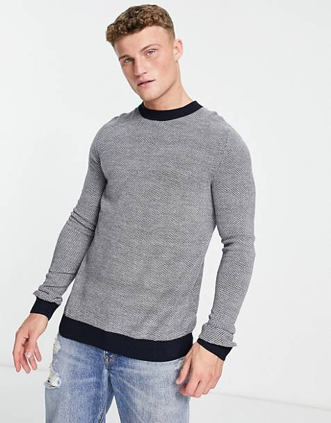 Boronia Mens Textured Fitted Jumper 