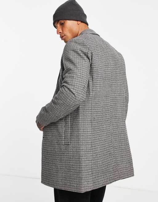 Jack & jones originals check clearance overcoat