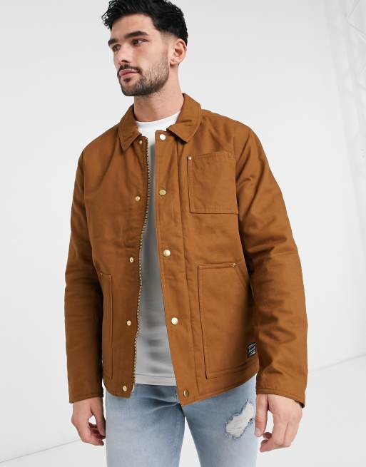 Jack & Jones Originals worker jacket in tan | ASOS