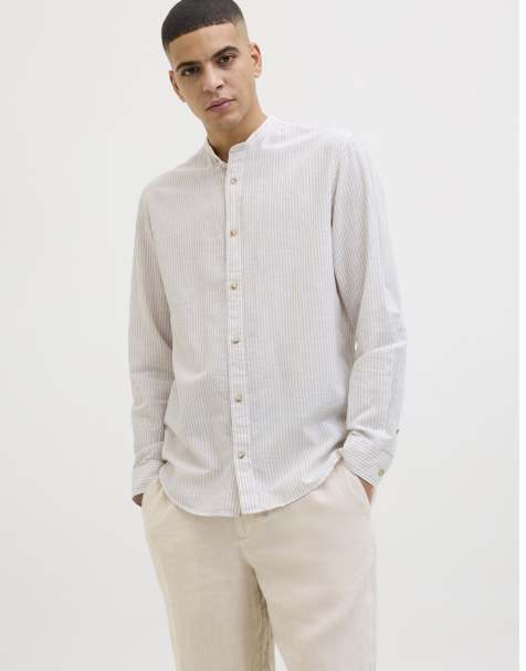 Jack & Jones - Overhemd in oxford bruin - view 1