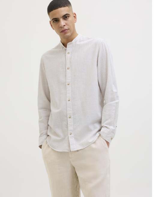 Jack & Jones - Overhemd in oxford bruin