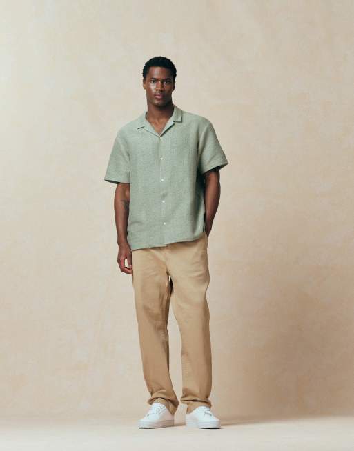 Jack & Jones - Overhemd met getextureerde print in saliegroen, 3 van 5