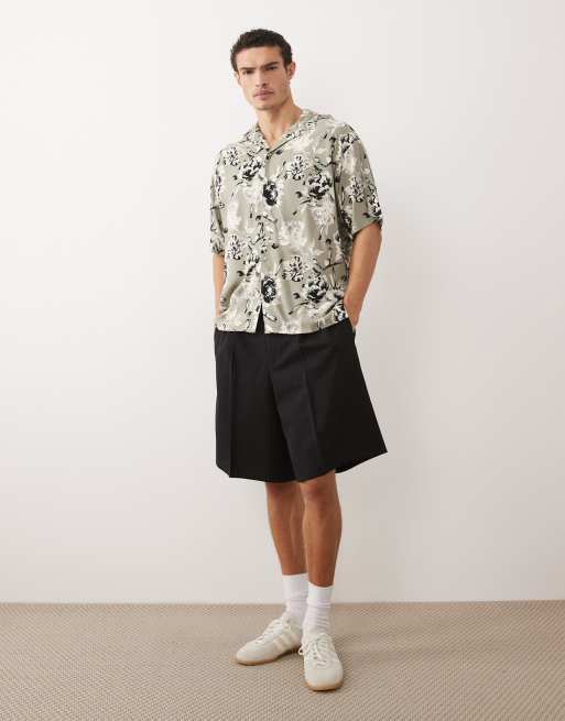 Jack & Jones - Overhemd met reverskraag en bloemenprint in groen, 2 van 5