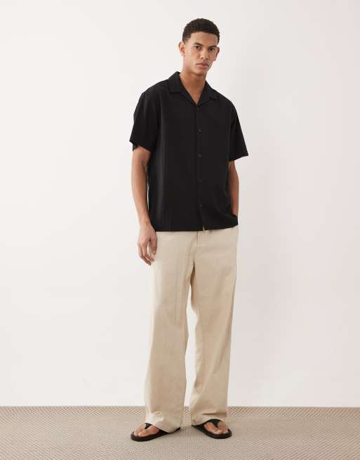 Jack & Jones - Overhemd met textuur en korte mouwen in zwart, 2 van 5