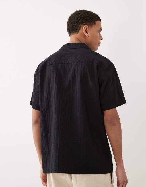 Jack & Jones - Overhemd met textuur en korte mouwen in zwart, 3 van 5