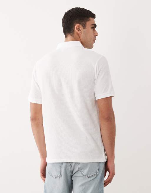 Jack & Jones - Overhemd met wafeltextuur in wit, 5 van 5