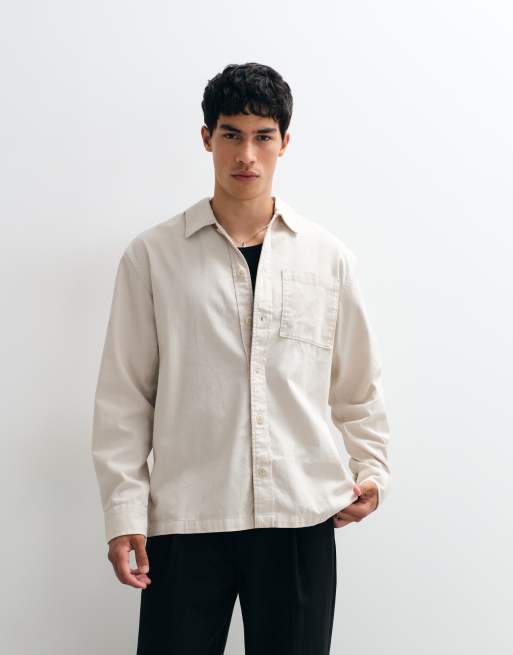 Jack & Jones Overshirt aus Twill in Wollweiß, 2 von 5