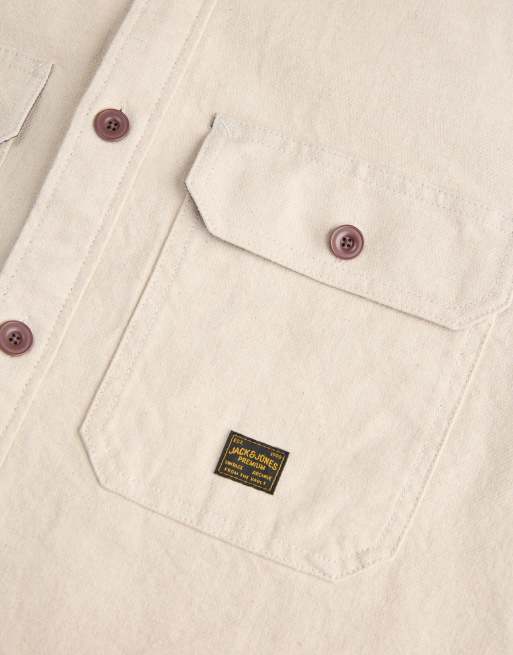 Jack & Jones overshirt i Plaza Taupe, 5 av 7