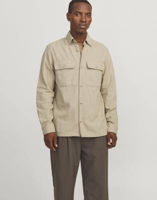 Jack & Jones - Overshirt in crème - view 1