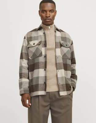 Jack & Jones Overshirt in green - view 1