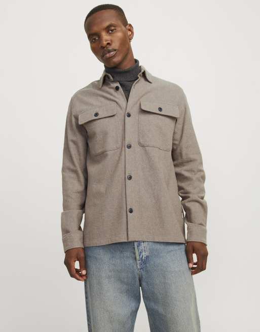 Jack & Jones - Overshirt in greige