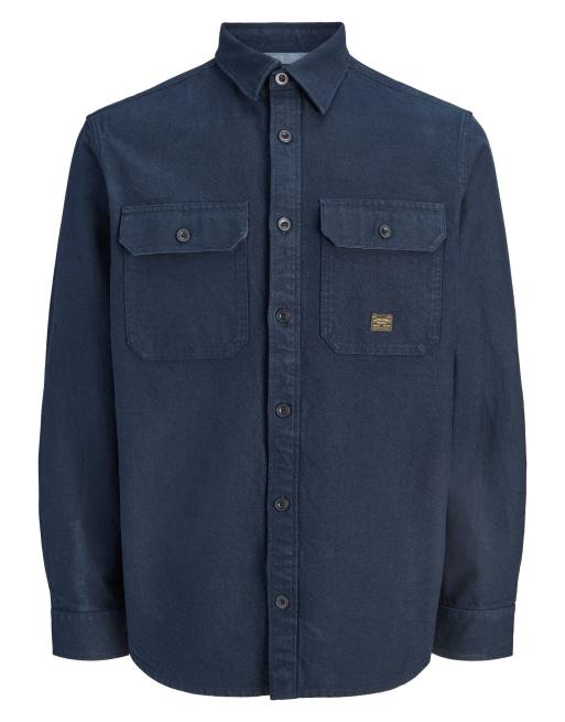 Jack & Jones overshirt in insignia blauw, 5 van 6
