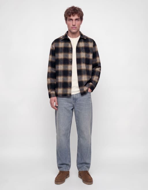 Jack & Jones Overshirt in navy blazer, 3 of 5