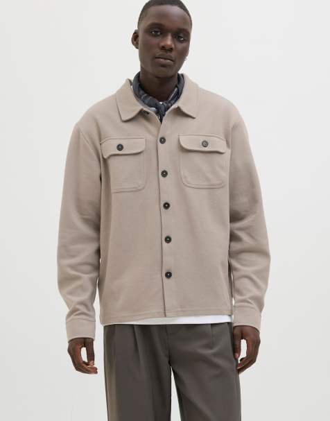 Jack & Jones Overshirt in vintage khaki