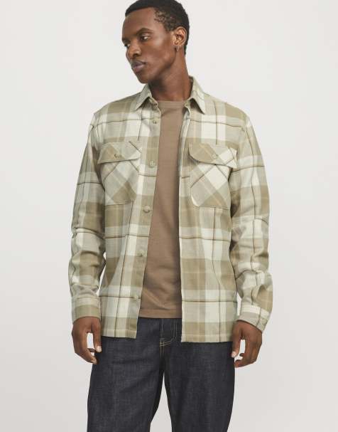 Jack & Jones Overshirt in white pepper - view 1