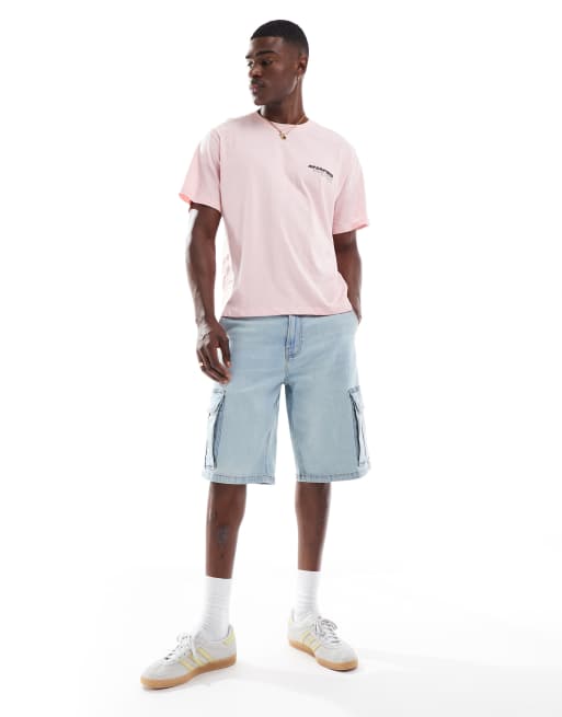 Jack & Jones oversize back print T-shirt with graphic print in pink, 2 of 4