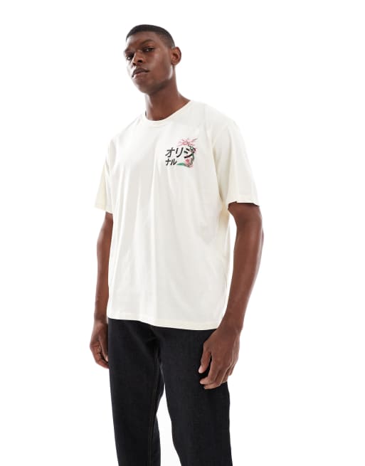 Jack & Jones oversize back print T-shirt with japan print | ASOS