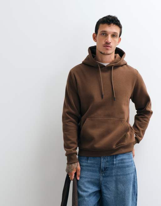 Jack & Jones oversize bluza z kapturem w kolorze brązowym, 2 z 5