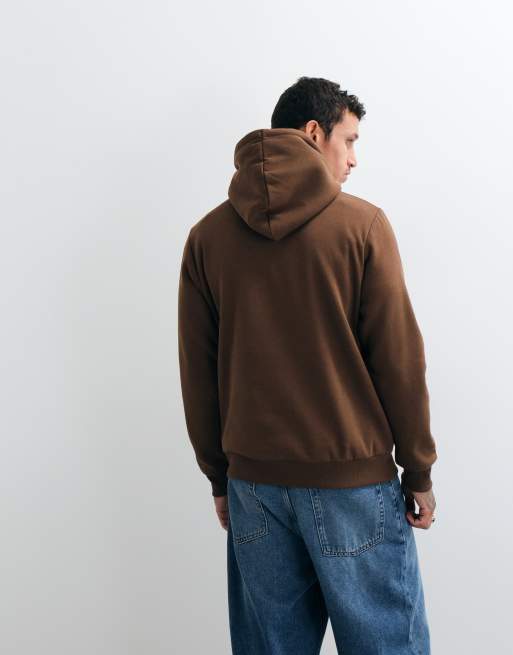 Jack & Jones oversize bluza z kapturem w kolorze brązowym, 5 z 5